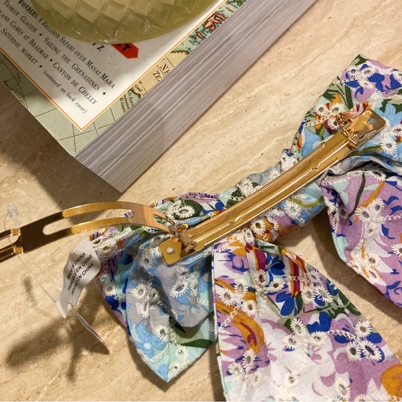 NWT Anthropologie Floral Eyelet Bow - Picture 4 of 4